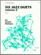 SIX JAZZ DUETS #3 ALTO SAX cover